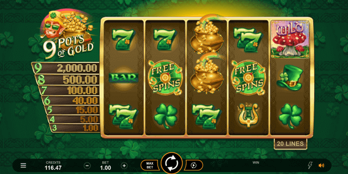9 Pots of Gold slot Demo Game