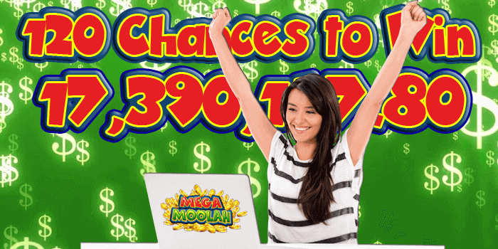 120 Chances to win Mega Moolah with this special offer