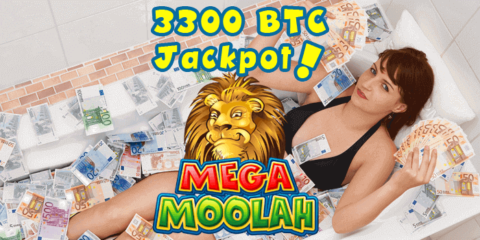 3300 BTC jackpot on Mega Moolah converted from the Euro jackpot