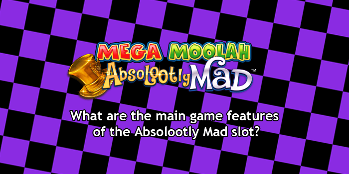 What are the main game features of the Absolootly Mad slot?