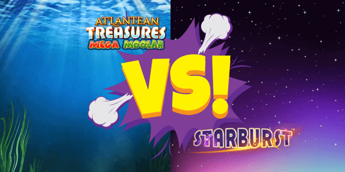 Atlantean Treasures slot vs Starburst slot