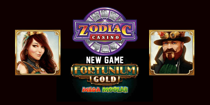 Playing Fortunium Gold Mega Moolah slot at Zodiac Casino