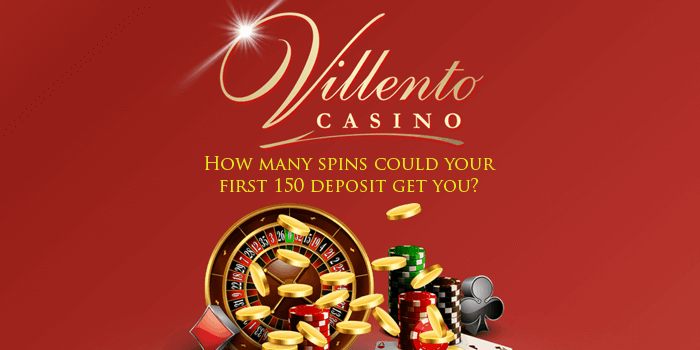 How many spins on the Mega Moolah could your first 150 deposit get you at Villento Casino?