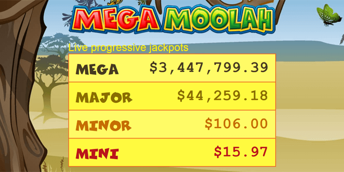 Mega Moolah live jackpots tracker
