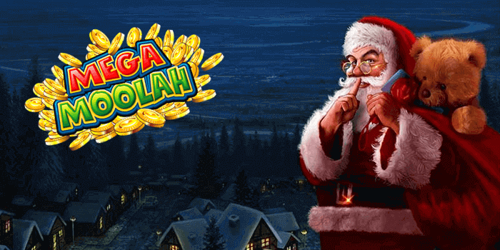 Santa Claus plays Mega Moolah