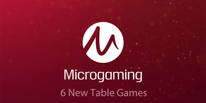 Microgaming released six brand new classic casino table games