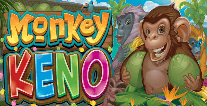 Monkey Keno, a bingo/lotto hybrid game, offers wins up to 10,000 times the initial bet