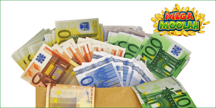 Bag full of Mega Moolah cash