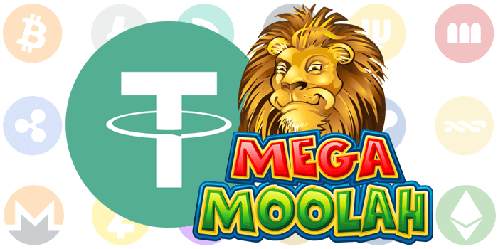 Play Mega Moolah with Tether (USDT)