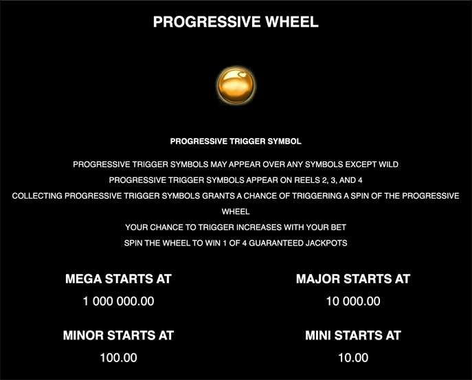 Atlantean Treasures: Mega Moolah slot Progressive Trigger Symbol