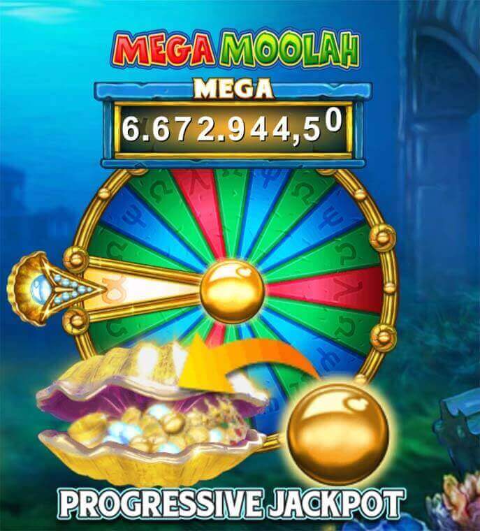 Atlantean Treasures: Mega Moolah slot Jackpot Bonus Wheel