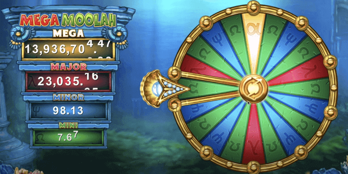 Atlantean Treasures Mega Moolah slot Jackpot Bonus Game triggered