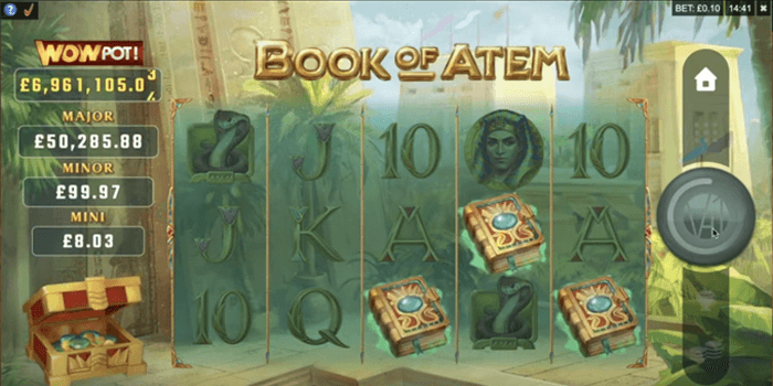 Book of Atem Wowpot slot Free Spins video