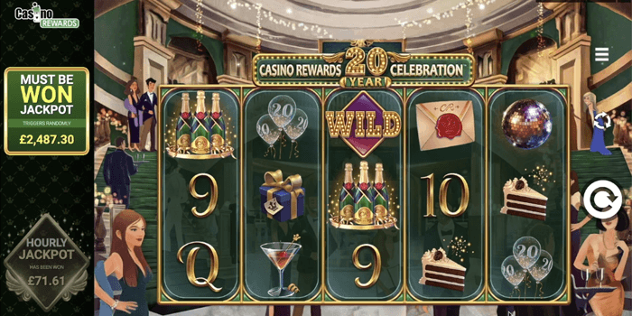 Casino Rewards 20th Year Celebration Progressive Jackpot Slot
