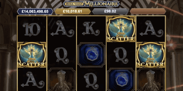 Free Spins retriggered on Mega Vault Millionaire slot