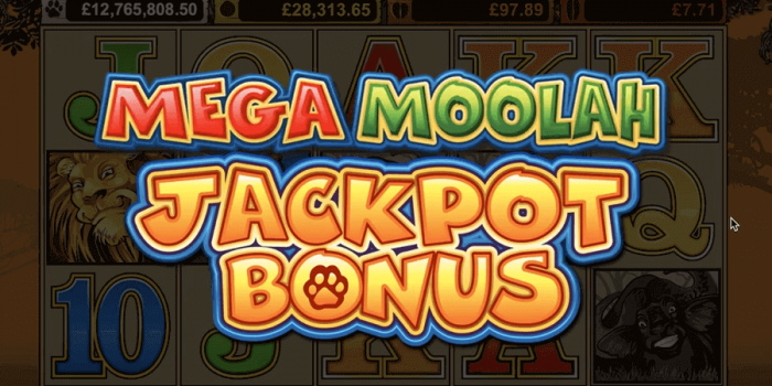Watch us trigger the Mega Moolah Jackpot Bonus Game